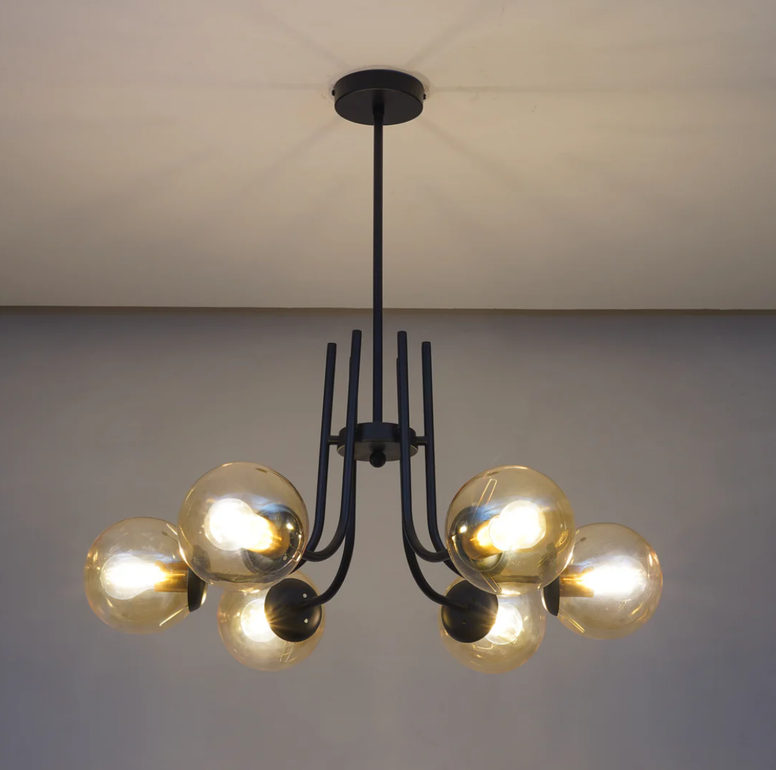 Glass Globe Chandelier
